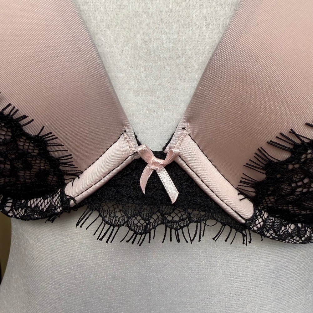 Victoria's Secret Dream Angels Push-Up Bra Women 34D Lace 2-Pack Teal Pink Black - Picture 9 of 14